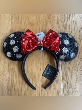 Baublebar x Disney Minnie Mouse Gem Studded Stud Ears Red & Black Headband
